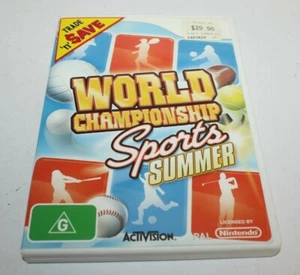 Nintendo Wii World Championship Sports Summer Game Aus Release Complete - Picture 1 of 2