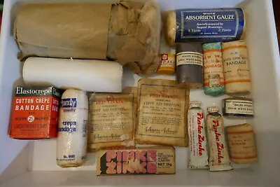 Vintage First Aid Items, Theatrical Prop, Pharmacy Display • 10$