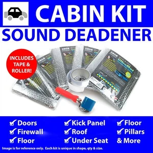 Heat & Sound Deadener Jeep Cherokee 2008 - 13 Cabin Kit + Tape, Roller 43857Cm2 - Picture 1 of 7