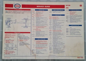 Esso Service Guide REL-010 (dated 1/71) - DATSUN 1000 - Picture 1 of 1