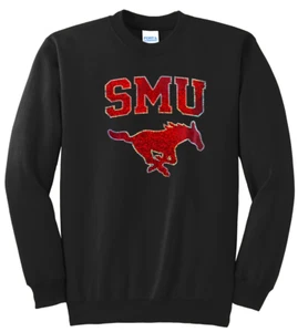 Women's Southern Methodist University SMU Ladies Bling Sweatshirt Woman's S-XL - Picture 1 of 1