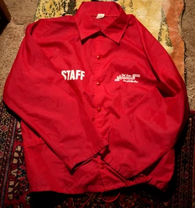 90er Security Jacke Large Windbreaker Cal Expo Vintage Events Konzert 80s Mitarbeiter - Bild 1 von 9