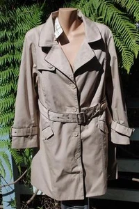 Stylish AUTOGRAPH RRP$129.00 Neutral Stone Trench JACKET Size 14 NEW Long Sleeve - Picture 1 of 1
