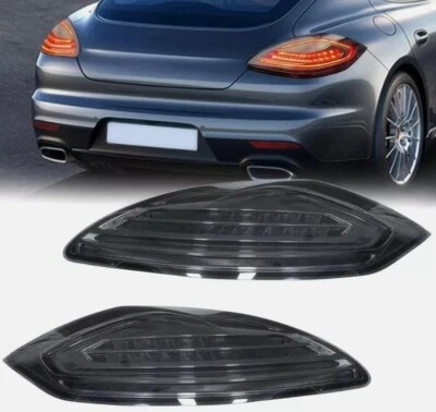 Pair Smoke Black Led Lamp Tail light Assembly For 2010-2013 Porsche Panamera 970 - Image 1 of 4