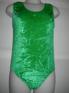 Tanzbody, BODY - DAMIA mit Trägern - Samt, apfelgrün in 12/13 Jahren - Bild 1 von 2