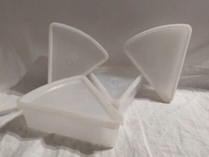 Lot of 4 Eagle "Super Seal" Pie Slice Keepers, w/ Lids, Vintage - PLEASE READ - Bild 1 von 7