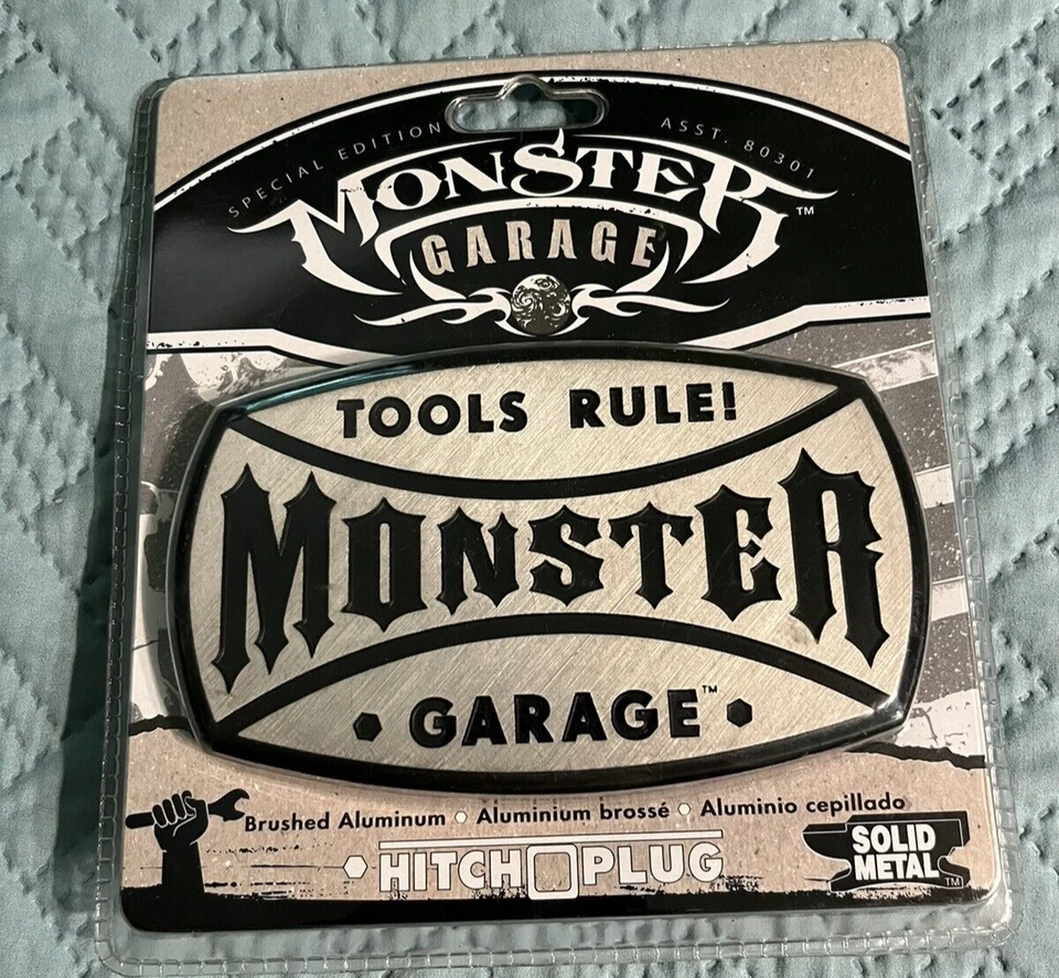 NUEVO Monster Garage Tools Regla Enganche Enchufe Aluminio Cepillado Se Adapta a 2" o 1 1/4" Foto 1 de 4
