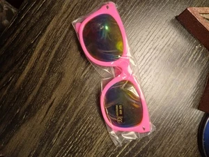 Kids Sunglasses(PINK) (1 Pair) Boys Girls Shatterproof UV Protection Shades - Picture 1 of 4
