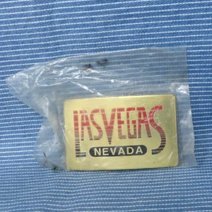 Las Vegas Nevada Belt Buckle Gambler NOS Promotional Souvenir Vintage 90s.TWY711 - Picture 1 of 5