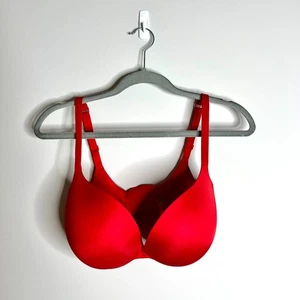 SKIMS Ultimate Push-up Plunge BH knallrot sexy intim Gr. 34DDD - Bild 1 von 5