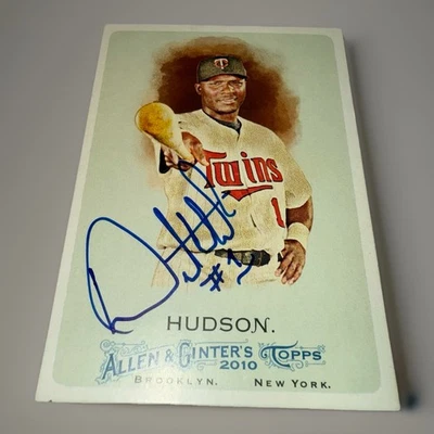 Orlando Hudson 2010 Topps Allen & Ginter #66 On Card Auto Minnesota Twins  - Image 1 of 2