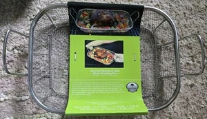 Sartén para asar de malla de acero inoxidable gourmet BACKYARD Classics 14,75 x 11 x 2 pulgadas - Imagen 1 de 2