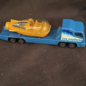 Vintage Majorette #329-370 Sea Explorer Submarine Transporter Diecast - Picture 1 of 8