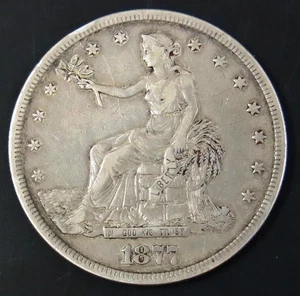 US Trade Dollar 1877 S. #1 - Picture 1 of 3