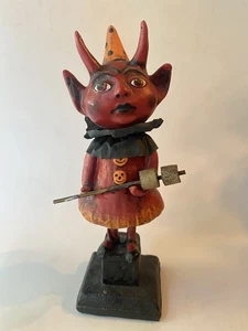 Devil Girl Figure Halloween Decor 9.75” Victorian Trading Co Bethany Lowe? - Picture 1 of 12