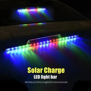 Increased Road Safety with Wireless Solar Powered RGB For Car Light Bar - Picture 1 of 8