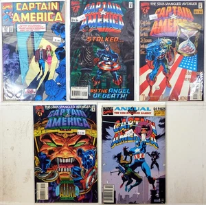 Captain America Lot 5 #371, 442, 443, 441, Annual 10 1995 Marvel Comics - Picture 1 of 1
