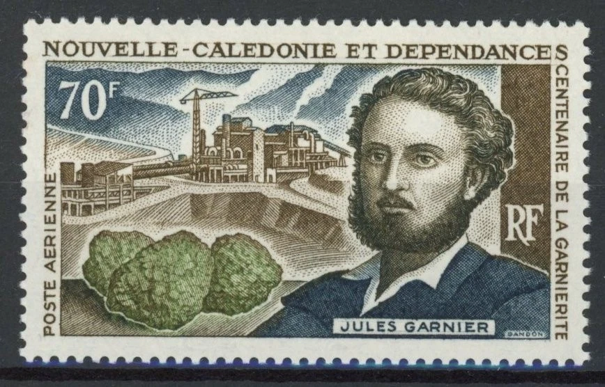 Nueva Caledonia 1967: Garnier - Buen sello de correo aéreo MNH muy fino Foto 1 de 1