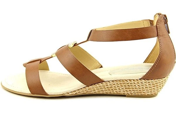 Easy Spirit Maylyn Sandalias Cuña Marrón Tostado Natural 1.5" Tacones 10.5 AMPLIO Nuevo      Foto 1 de 1