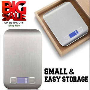 Digital 5kg Kitchen Scales Electronic Balance LCD Food Weight Postal Scale