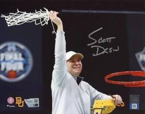 Scott Drew Signed Autographed Auto Baylor Bears 8x10 Nat'l Champs Photo Fanatics - Picture 1 of 1