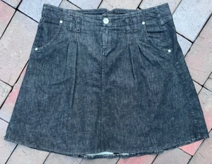 Damen-Jeansrock Gr.44 schwarz United Colours of Benetton, Bundw44cm, L52cm TOP - Bild 1 von 5