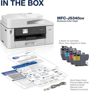 Brother MFC-J5340DW Wireless Business Color Inkjet All-in-One Printer 11”x17” - Picture 1 of 8