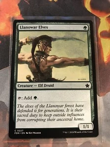 MTG Llanowar Elves Foundations FDN 0227 NM - Imagen 1 de 2