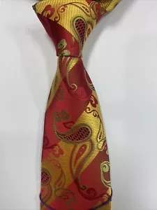 NWT BC BY VERSE 9 MULTI COLOR PAISLEY STYLE PRINT SILK DESIGNS NECK TIE & HANKY - Picture 1 of 4