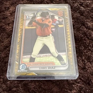 2024 Bowman Chrome Reptilian Gold Refractor Lisbel Diaz #BCP-194 /50 - Bild 1 von 2