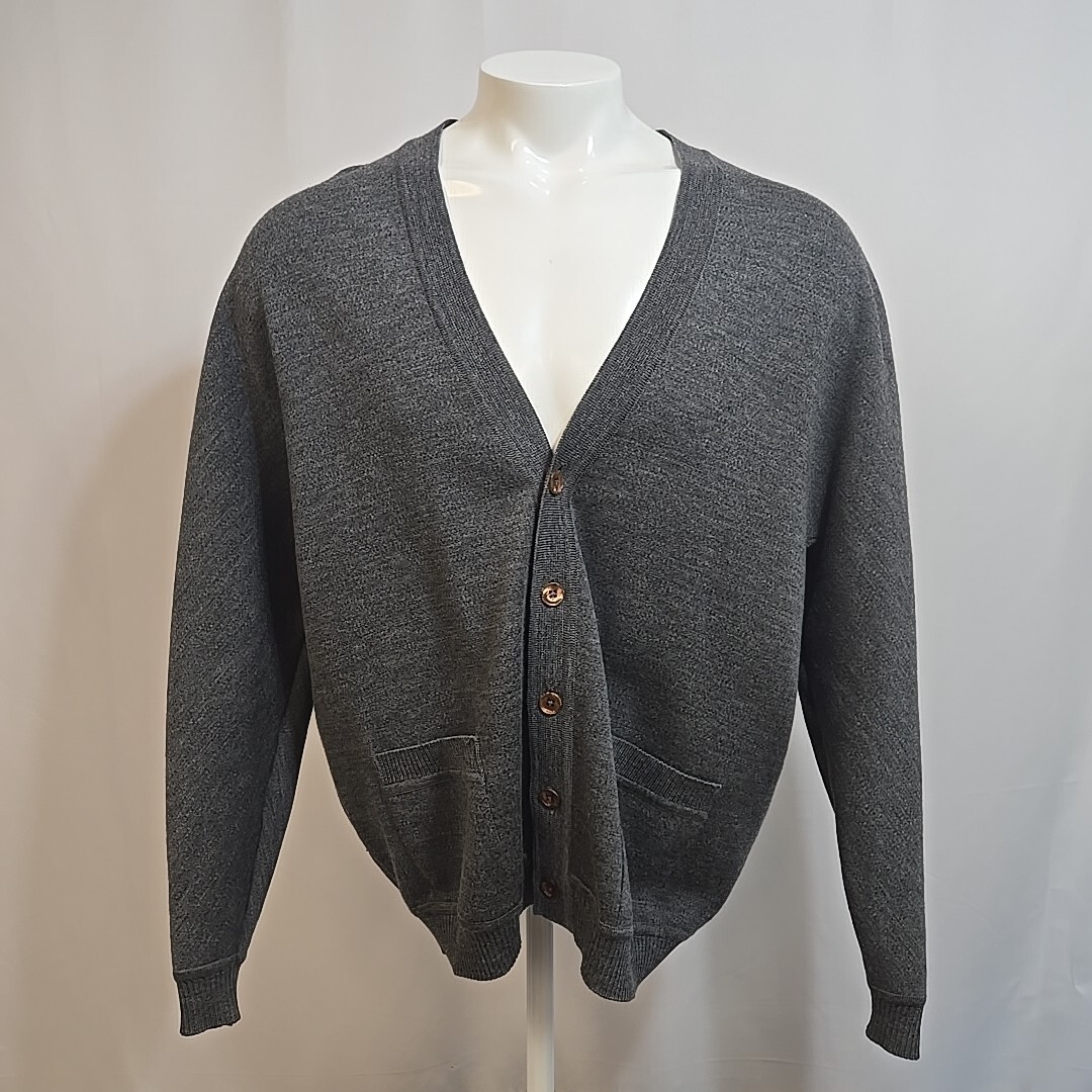 80s 【USA製】St.Croixセントクロイウールカーディガン ブラックXL SAINT Mxxxxxx X DENIM TEARS MH CARDIGAN CT WRTH (SM-YS1-0000