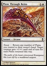 Plow Through Reito FOIL NM Saviors of Kamigawa MTG White Common