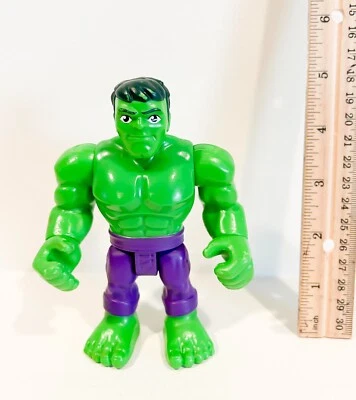 Figura de héroe épico Playskool Marvel Super Heroes Adventures The Incredible Hulk Foto 1 de 3