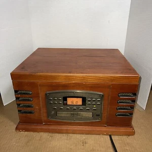 Crosly CR78CD Pecan, Turntable, CD, Cassette, AM-FM - Picture 1 of 11