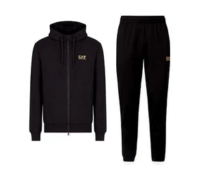 EA7 Emporio Armani Jogginganzug in Schwarz, Größe L - Bild 1 von 8