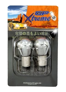 GP Xtreme 1157 2057 2357 7528 Chrome Silver Amber Light Bulbs Turn Signal Brake - Bild 1 von 8