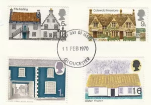 Architettura rurale GB usato Gloucester 1970 SU PEZZO (88115) - Foto 1 di 1