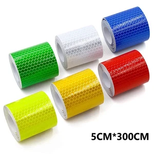 5cm*300cm Reflective Safety Sticker Reflector Tape For Car Bike Traffic Warning - Bild 1 von 20