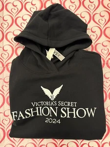 NWT Victoria's Secret FASHION SHOW 2024 Black Classic Hoodie Relaxed Fit  XL - Picture 1 of 5