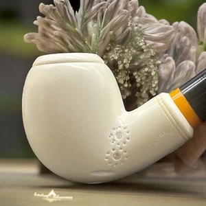 MeerschaumArt_BLOCK Meerschaum Smoking Tobacco pipe Pfeife Pipa_Rare Gift 海泡石烟斗 - Picture 1 of 16