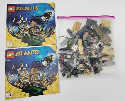 LEGO Atlantis 8660-150pcs 8061-pcs Incomplete Sets W/ Manuals - Image 1 of 4