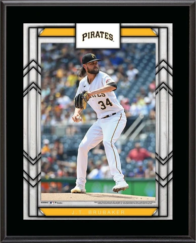 J.T. Brubaker Pittsburgh Pirates 10.5" x 13" Sublimated Player Plaque Cover