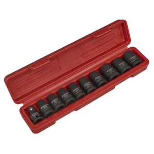 (BS) Sealey Heavy Duty Impact Torx Star Female Socket Set E10 > E24 1/2 Drive - Picture 1 of 6