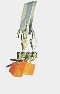 carnelian dangle tarnish silver plated lever back earrings, defect square stones - Picture 1 of 11