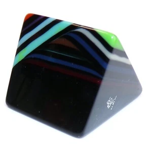 Sobral Rare Retroz Carre Black & Art Deco Stripes Artist Made Ring Size 8.25 - Picture 1 of 8
