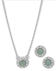 48 $ Givenchy Pave Halskette & Ohrstecker mit Anhänger #702 - Bild 1 von 5