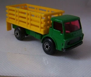 MATCHBOX SUPERFAST, CATTLE TRUCK, DODGE, GREEN, DIE CAST MODEL, VINTAGE - Picture 1 of 7