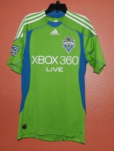Seattle Sounders Green Soccer Jersey Adidas Men's Small Throwback MLS Logo 2009 - Picture 1 of 10