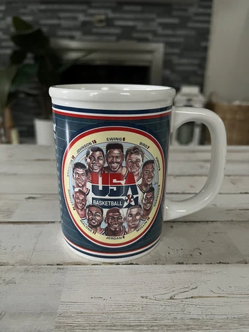Vintage 1992 USA BASKETBALL Dream Team Ceramic Mug By Sports Impressions Cover