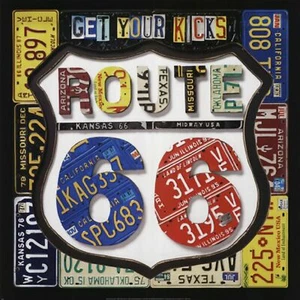 Untersetzer Set "Route 66" aus Gummi, damit Sie Ihren Tisch nicht zerkratzen - Bild 1 von 1